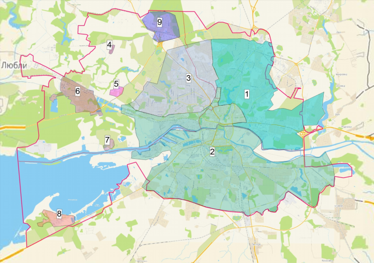 Карта города калининграда