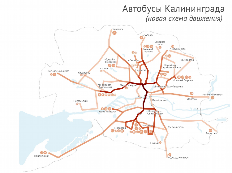 Карты транспорт калининград