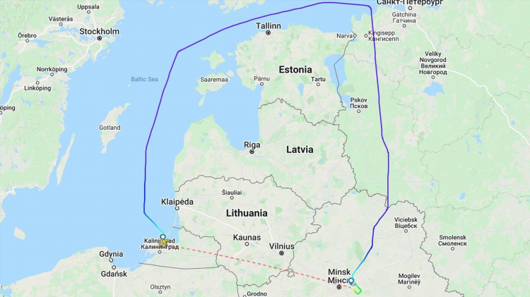 Маршрут москва калининград